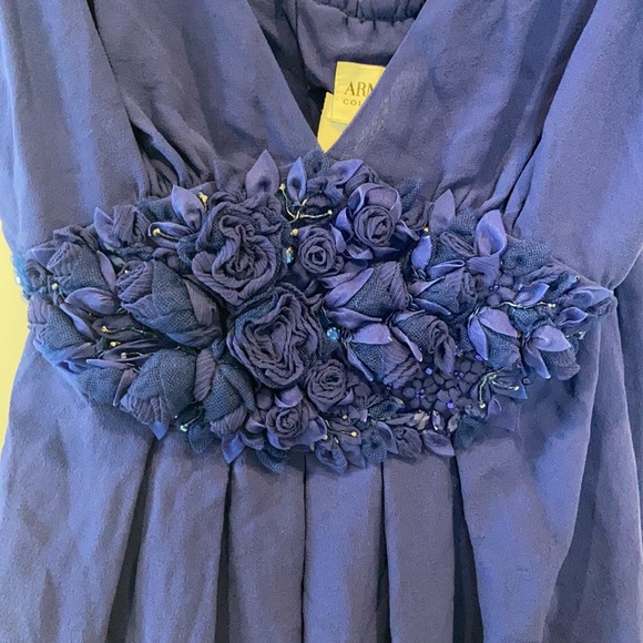 Armani collezioni cobalt blue embellished dress - Picture 3 of 8